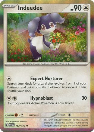 Indeedee 153/198 - Rare - Holofoil