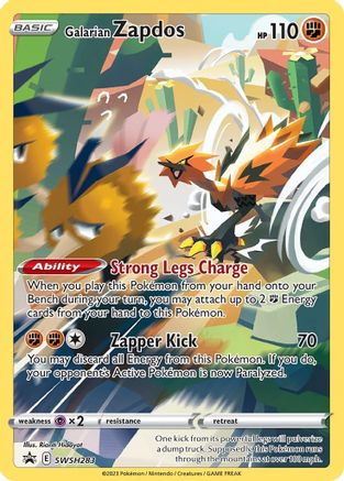 Galarian Zapdos SWSH283 - Promo - Holofoil