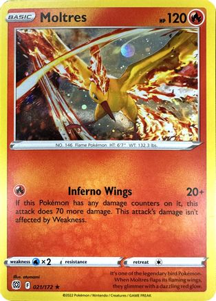 Moltres (Cosmos Holo) 021/172 - Promo - Holofoil