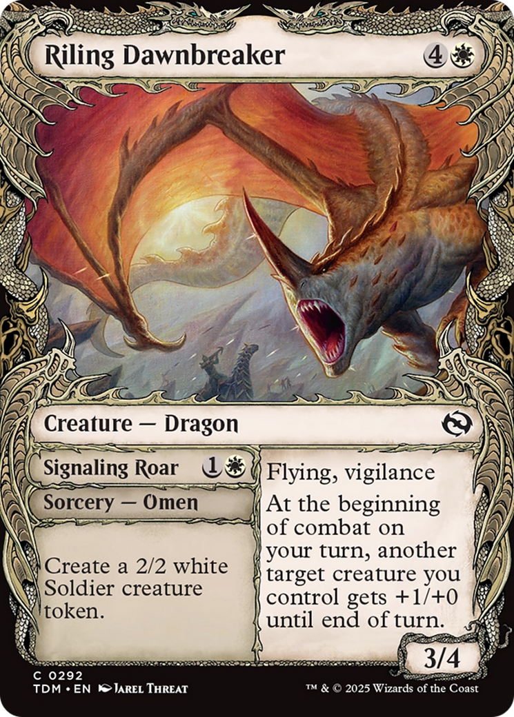 Riling Dawnbreaker (Showcase) (TDM-292) - Tarkir: Dragonstorm