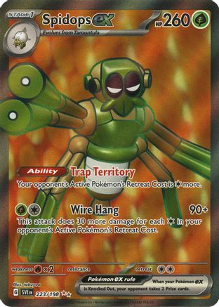 Spidops ex 223/198 - Ultra Rare - Holofoil