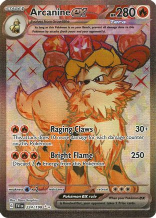 Arcanine ex 224/198 - Ultra Rare - Holofoil