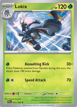 Lokix 021/193 - Rare - Holofoil