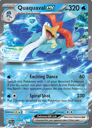 Quaquaval ex 052/193 - Double Rare - Holofoil