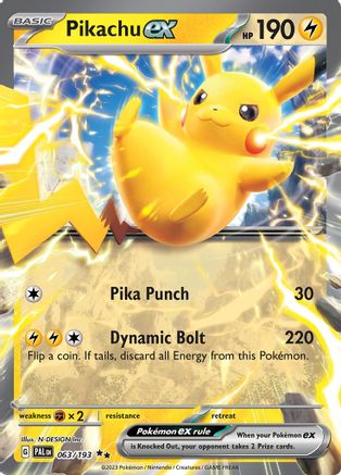Pikachu ex 063/193 - Double Rare - Holofoil