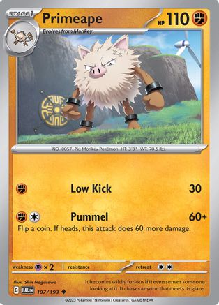 Primeape 107/193 - Uncommon