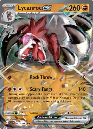 Lycanroc ex 117/193 - Double Rare - Holofoil