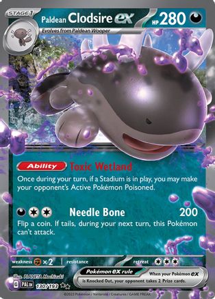 Paldean Clodsire ex 130/193 - Double Rare - Holofoil