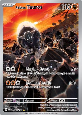 Paldean Tauros 218/193 - Illustration Rare - Holofoil