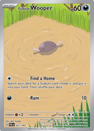 Paldean Wooper 221/193 - Illustration Rare - Holofoil
