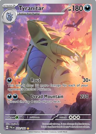 Tyranitar 222/193 - Illustration Rare - Holofoil
