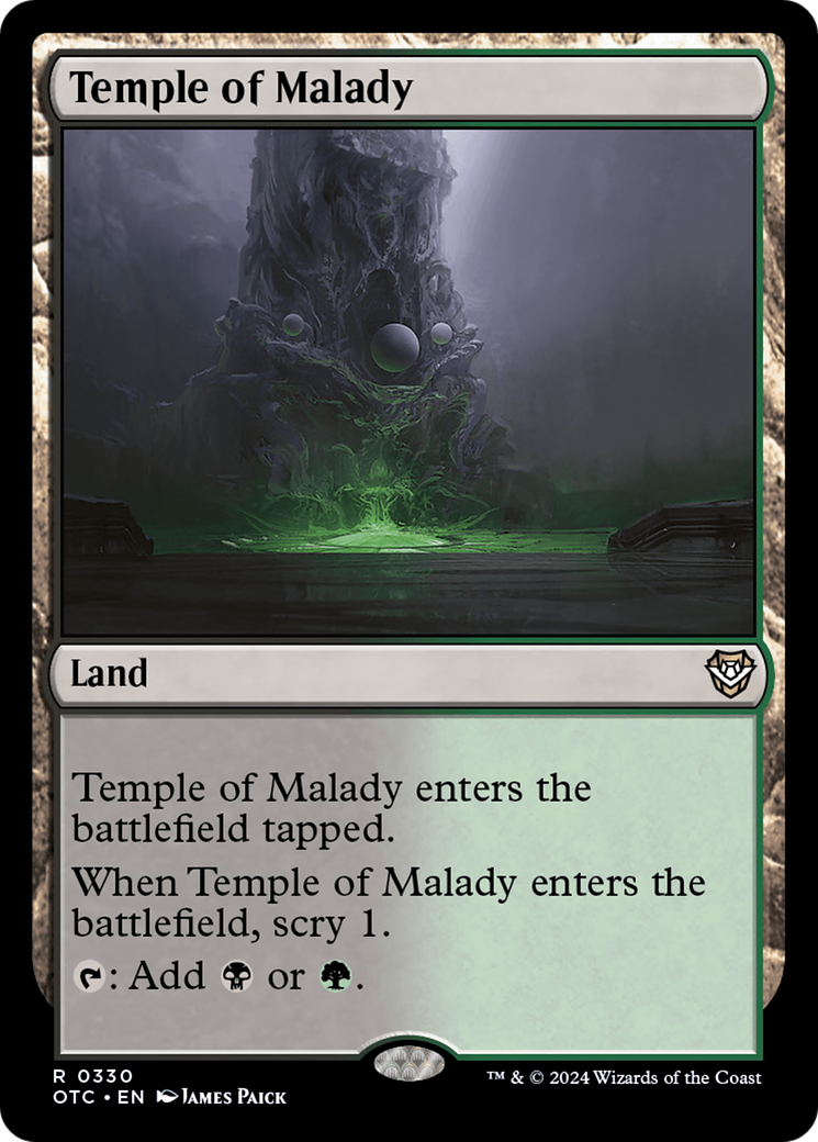 Temple of Malady [Outlaws of Thunder Junction Commander]