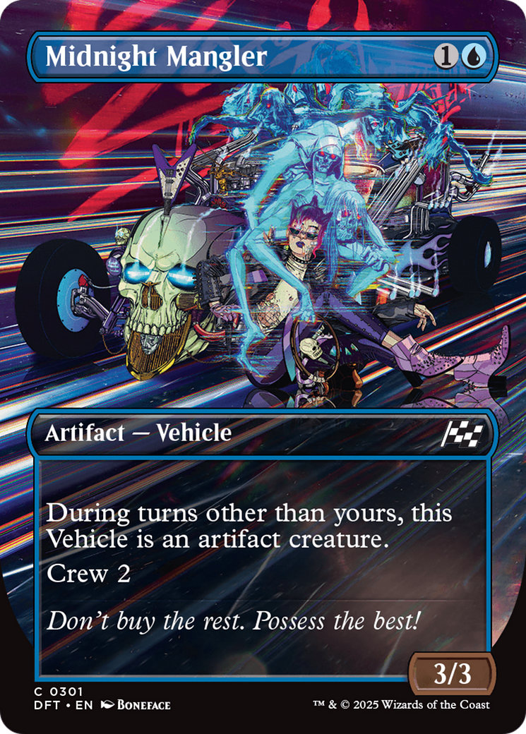 Midnight Mangler (Borderless) (-301) - Aetherdrift Foil