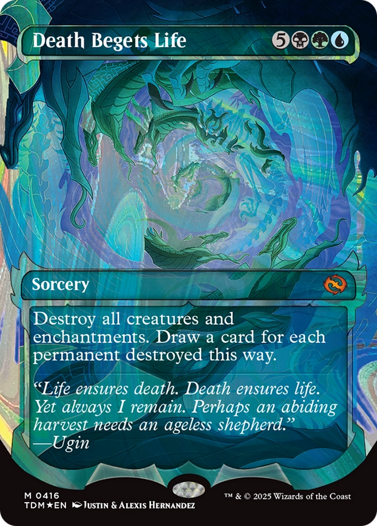 Death Begets Life (Showcase) (Halo Foil) (TDM-416) - Tarkir: Dragonstorm Foil