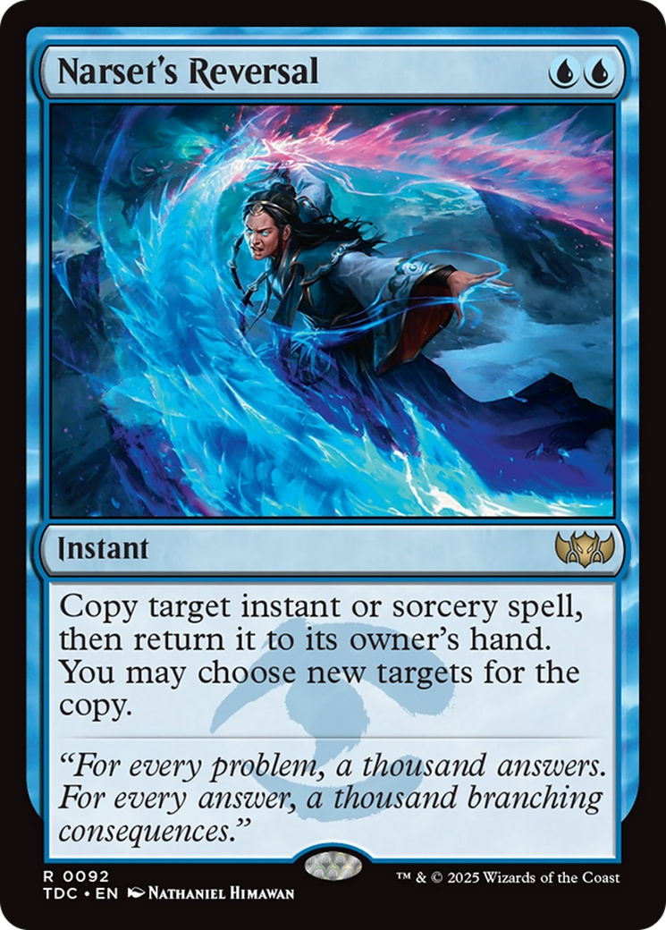 Narset's Reversal (TDC-092) - Commander: Tarkir: Dragonstorm