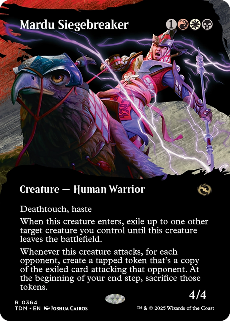 Mardu Siegebreaker (Borderless) (TDM-364) - Tarkir: Dragonstorm Foil