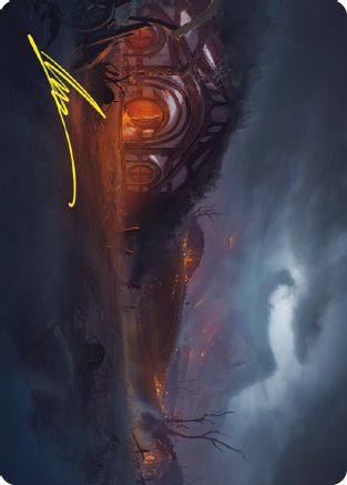 Field of Ruin Art Card (Gold-Stamped Signature) (ASLTR-077) - Art Series: Universes Beyond: The Lord of the Rings: Tales of Middle-earth