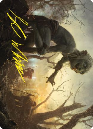 Smeagol, Helpful Guide Art Card (Gold-Stamped Signature) (ASLTR-024) - Art Series: Universes Beyond: The Lord of the Rings: Tales of Middle-earth