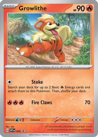 Growlithe 024 - Promo - Holofoil