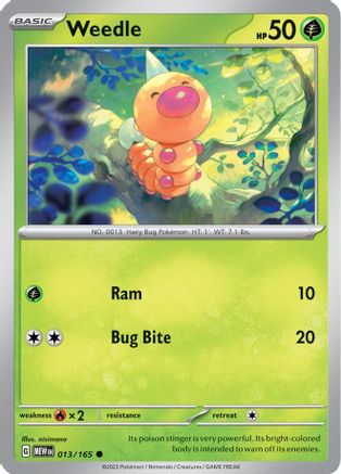 Weedle 013/165 - Common