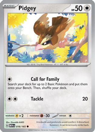 Pidgey 016/165 - Common