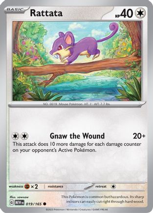 Rattata 019/165 - Common