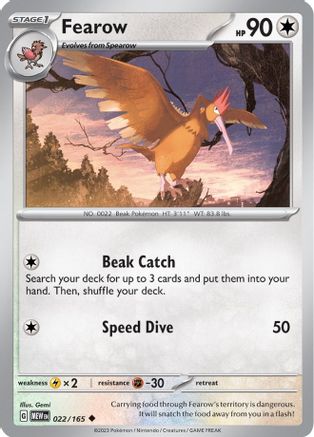 Fearow 022/165 - Uncommon