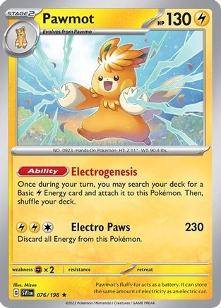 Pawmot 076/198 - Rare - Holofoil