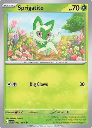 Sprigatito 013/193 - Common - Holofoil