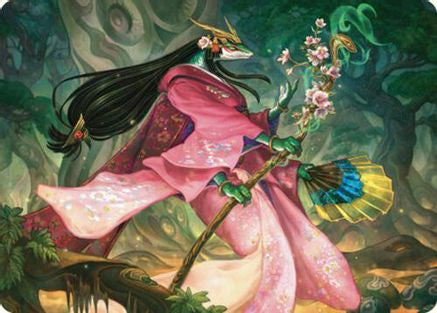Sakiko, Mother of Summer Art Card (ASCMM-024) - Art Series: Commander Masters