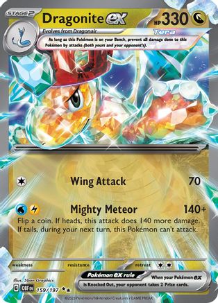 Dragonite ex 159/197 - Double Rare - Holofoil