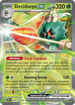 Decidueye ex 015/197 - Double Rare - Holofoil