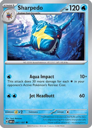 Sharpedo 047/197 - Uncommon