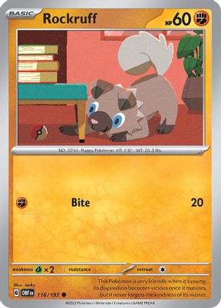 Rockruff 116/197 - Common