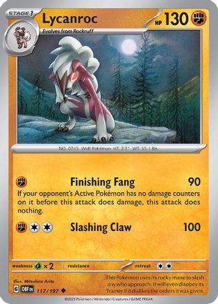 Lycanroc 117/197 - Uncommon