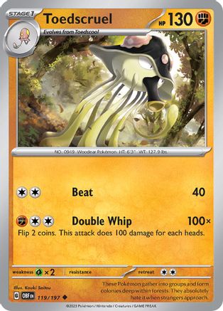 Toedscruel 119/197 - Uncommon