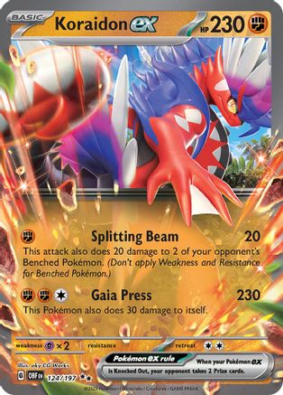 Koraidon ex 124/197 - Double Rare - Holofoil