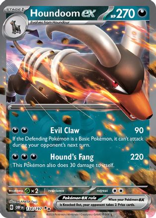 Houndoom ex 134/197 - Double Rare - Holofoil