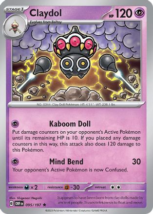 Claydol 095/197 - Rare - Holofoil