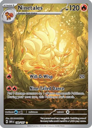 Ninetales 199/197 - Illustration Rare - Holofoil