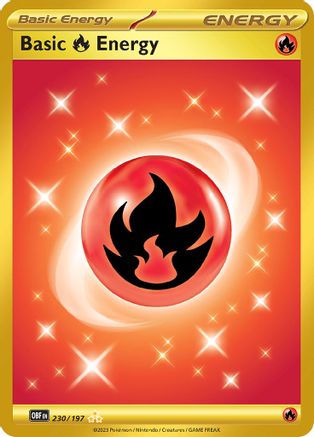 Basic Fire Energy 230/197 - Hyper Rare - Holofoil