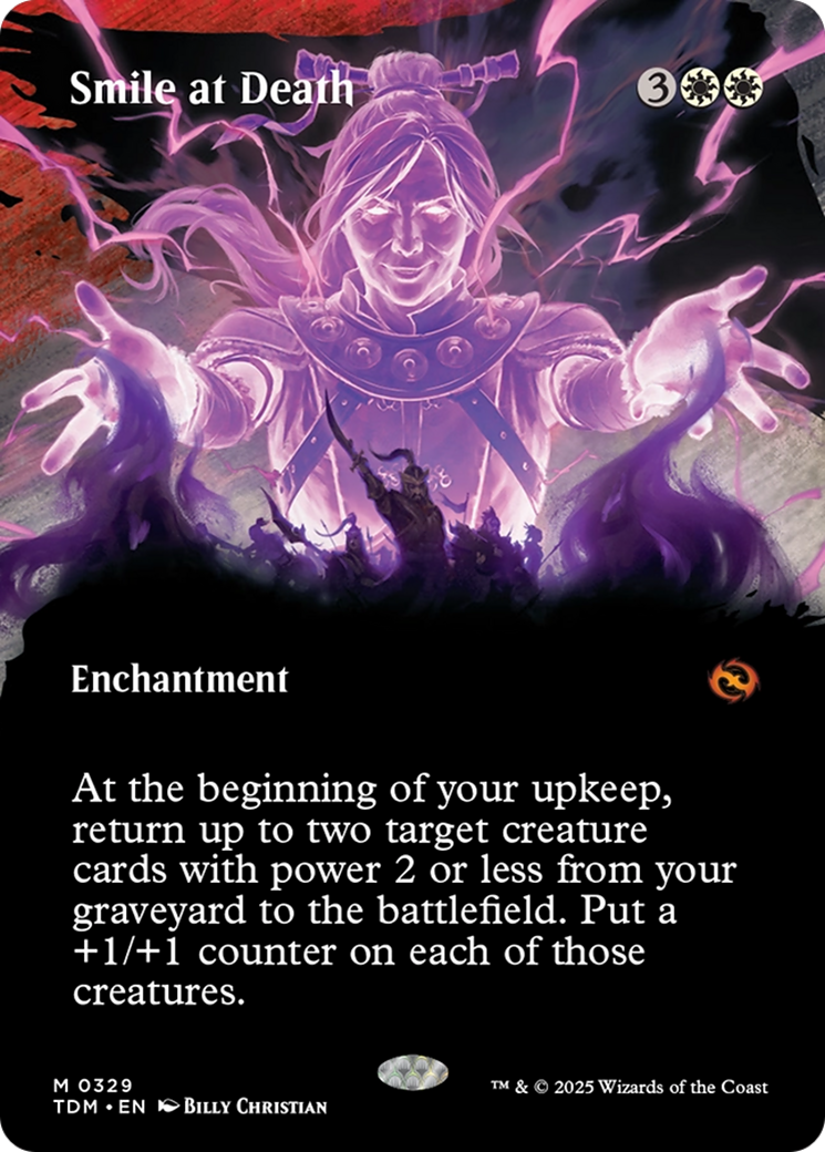 Smile at Death (Borderless) (TDM-329) - Tarkir: Dragonstorm Foil