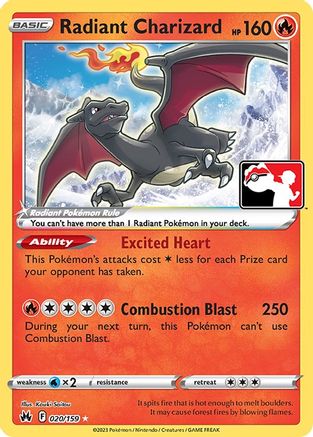 Radiant Charizard 020 - Radiant Rare - Holofoil