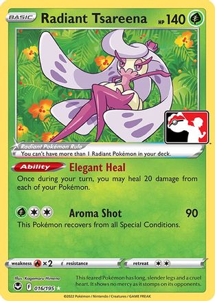 Radiant Tsareena 016 - Radiant Rare - Holofoil