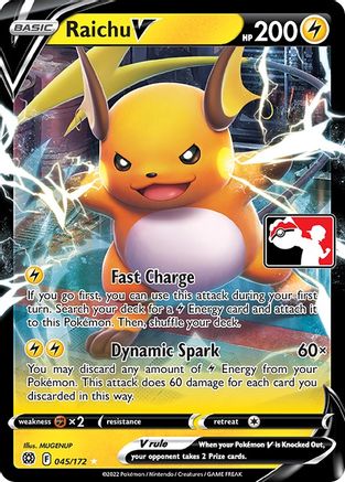 Raichu V 045/172 - Ultra Rare - Holofoil