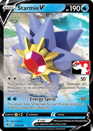 Starmie V 030 - Ultra Rare - Holofoil