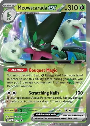 Meowscarada ex 033 - Promo - Holofoil