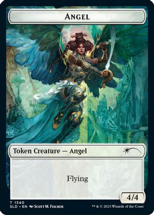 Angel (SLD) // Soldier (CMR) Double-sided Token (SLD-) - Secret Lair Drop Series