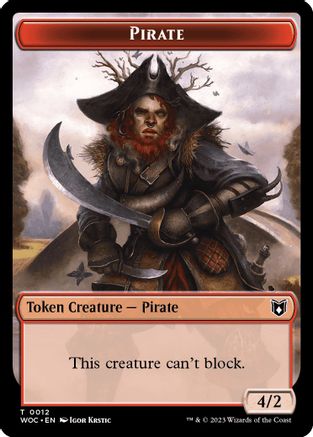 Pirate // Pegasus Double-Sided Token (WOC-12 // 9) - Commander: Wilds of Eldraine