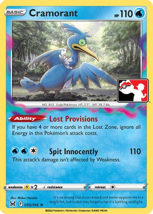 Cramorant 050/196 - Rare - Holofoil